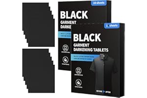 Fabric Sheets Revives Black and Dark - 2 Set Laundry Color Catcher Sheets, Darkening Cleaner, Restores Rich Black, Blacks Clo
