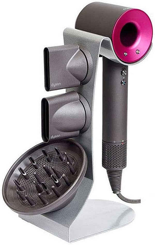 MDGlobal Dyson Hair Dryer Stand Holder Rust Prevention Metal for All Dyson Models