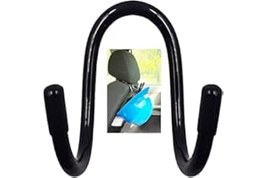 Pmsanzay Universal Over The Seat Hard Hat Rack,Hard Hat Holder Back Seat Hanger Headrest Hook - Strong & Flexible - Simple, Easy to Bend into The Needed Shape and Holds Hard hat and Vest with Ease.
