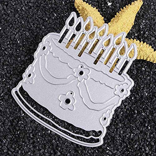 Birthday Cake DIY Cut Die Scrapbook Candles Card Steel Cutting Dies Metal Stencils Sketch Template Die Cuts Celebration Decorate