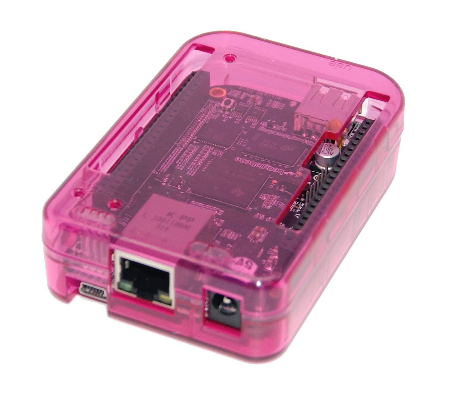 SB Components Protective Pink Case for BeagleBone Black Case Cover for Beaglebone (Pack of 1)
