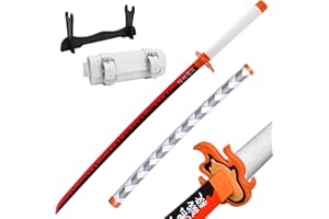 Taoyu Demon Slayer Sword About 41 inches, with Display Stand and Belt. Hashira Pillars & Protagonist Katana for Anime Cosplay Purpos, Anime Original Texture, Various Styles Available