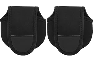 Fishing Reel Cover,2Pcs Baitcast Reel Cover Case, Waterproof Baitcast Reel Reel Pouch for Bait Casting Sea Fly Ice Fishing