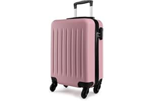 Kono Carry on Suitcase 19 Inch Hardside Carry on Luggage Small Suitcase with Spinner Wheels Lightweight Rolling Cabin Suitcase for Airplanes Travel(Pink)
