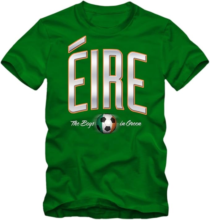 Herren Fußball TShirt Éire Ireland Irland Soccer Football EM Trikot