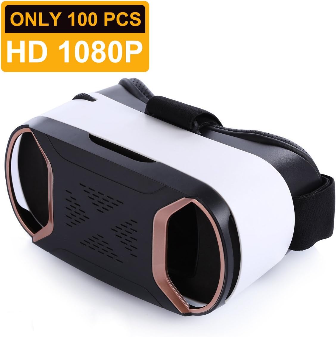 HongYuan 3D VR Headset Virtual Reality Glasses For Play Your Best Mobile Games & 360 Movies , More Comfortable VR Glasses Goggles Plus Special Adjustable Eye Care System