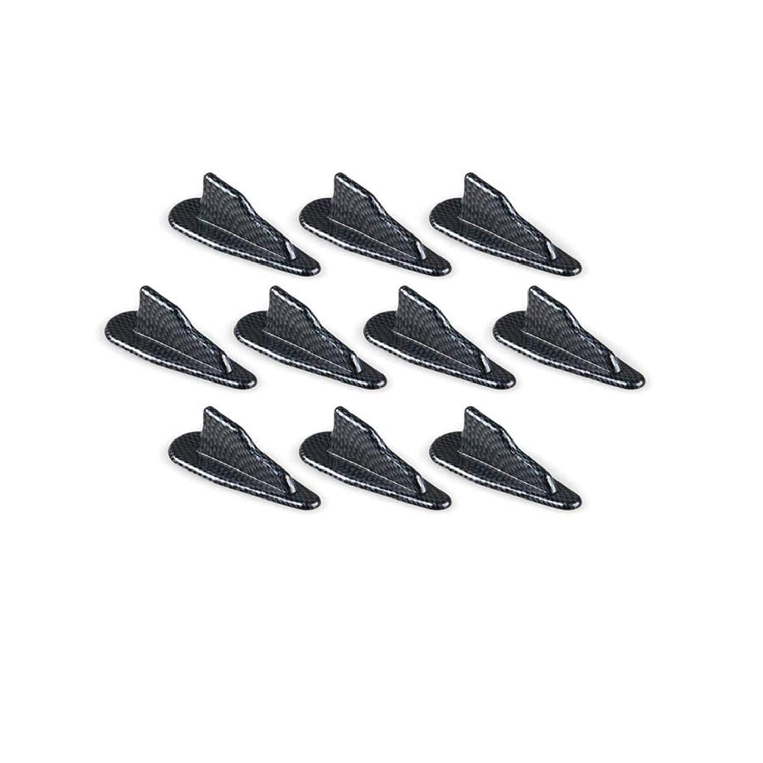 MASO Shark Fins Spoiler Wing Universal EVO-Style PP Roof Shark Fins Spoiler Wing Kit Vortex Generator 10PC