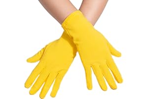 ALVOGIMOR Men Women Wrist Length Spandex Stretch Gloves,Wedding Party Christmas Costume Party Dance Gloves