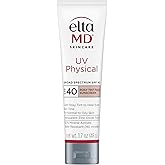 EltaMD UV Physical Tinted Sunscreen for Face, 100% Mineral Active Sunscreen