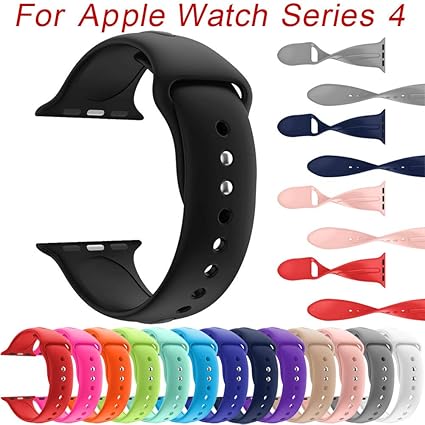Yushiwu Pulseras Repuesto Silicone para Apple Serie iWatch 4 ...