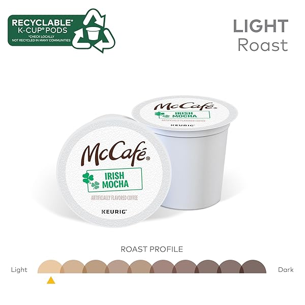 MCCAFE IRISH MOCHA, KEURIG SINGLE SERVE K-CUP PODS, FLAVORED COFFEE, 24 COUNT
