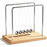 Smilesorg Newton's Cradle Balance Balls Fascinating Physics Gadget for Home and Office 7 Beads (5 Beads)