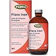 Flora Iron with B-Vitamin Complex - Helps Maintain Healthy Iron Levels - Non-Constipating, Highly Absorbable - Vitamin-B & Liquid Iron - Vegan Supplement - Yeast & Gluten Free, 7.7-oz. Glass Bottle