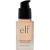 e.l.f. Flawless Finish Foundation, Lightweight & Medium Coverage, Semi-Matte Finish, Light Ivory, 0.68 Fl Oz (20 ml (Pack of 