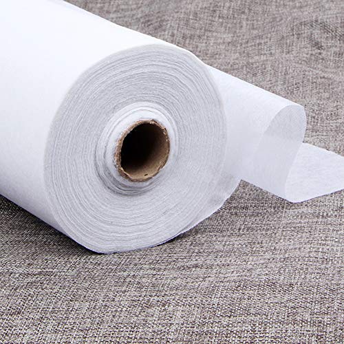 NonWoven fusible Interfacing Lightweight SingleSide Iron On White,39.37"x10.93 Yard Pricepulse