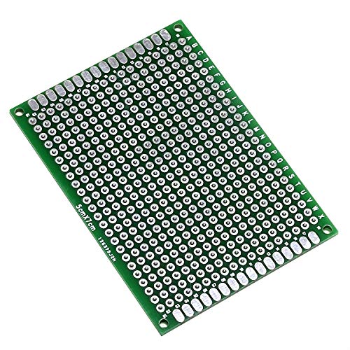 LampVPath (Pack of 4) PCB Prototype Board, Double Sided PCB Proto Board for DIY Solder Breadboard, 5cm X 7cm(1.969" X 2.756") Universal Printed Circuit Board