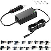 VHBW Universal Car Charger 12V-24V DC Adapter 45W/65W/90W for HP Dell Lenovo Acer Asus Toshiba Sony Samsung LG Monitor TV JBL