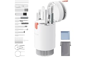 AIJEFF Cleaner Kit for Airpods, Phone Cleaning Kit with Spray, Microfiber Cloth and Soft Brush, Keyboard Cleaner, Screen Cleaner for Computer, Camera Tablet and Phone