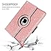 GUAGUA iPad 2 Case iPad 3 Case iPad 4 Case Glitter Sparkly 360 Degree Rotating Stand Full Body Cover Luxury PU Leather Stylus Holder Smart Auto Wake/Sleep Protective Case for iPad 2/3/4 Pink