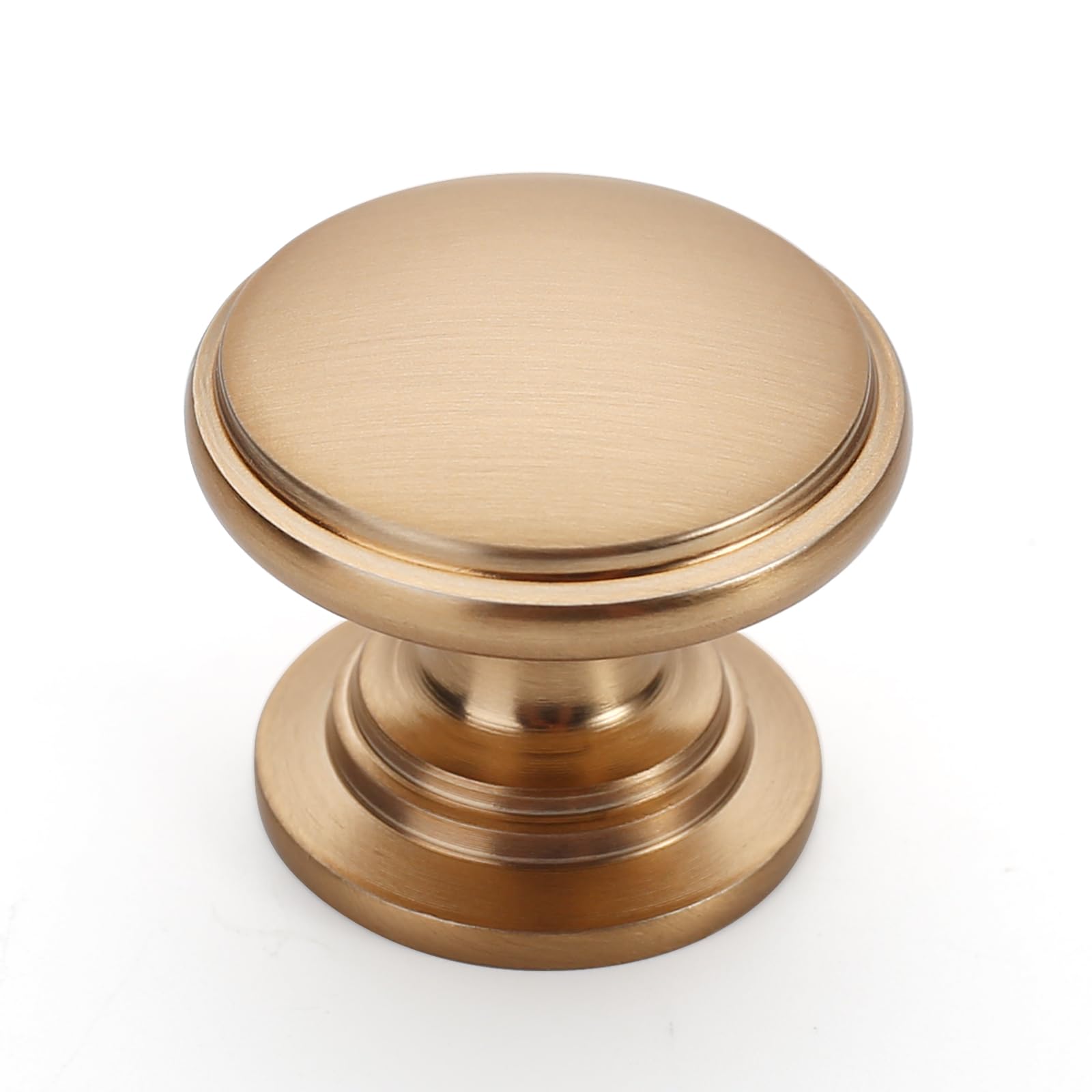 9BUILD EU0024 Pack of 10 Furniture Knobs Champagne Gold Cabinet Knobs Door Knob Drawer Knobs for Cabinet Dresser Knobs Zinc Alloy