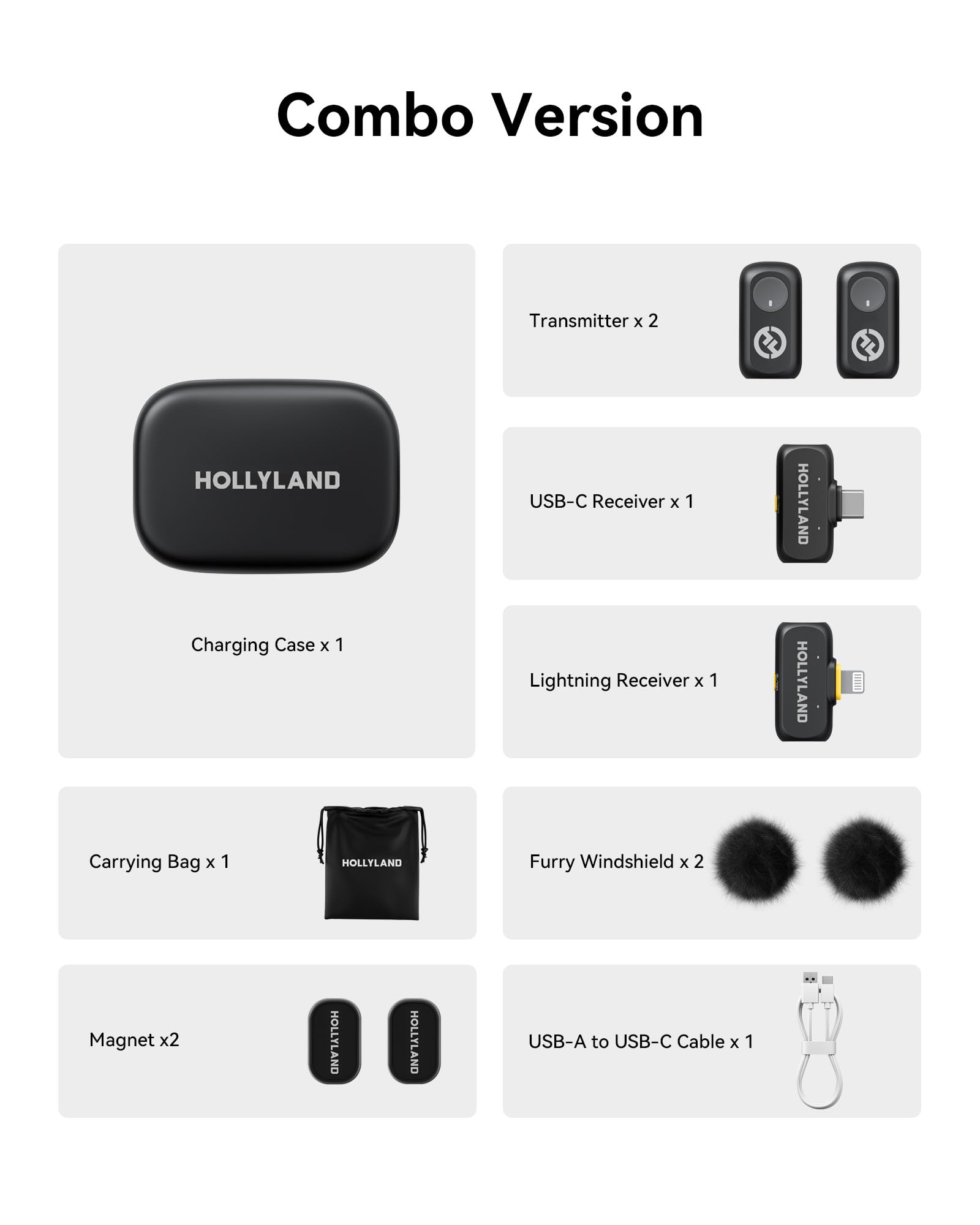 Hollyland Lark A1 Kabelloses Lavalier Mikrofon für iPhone und Android, 48 kHz/24 Bit, 3-stufige intelligente Geräuschunterdrückung, Microphone für YouTube,Podcast,Vlogging (Schwarz, 2TX+2RX+Ladehülle) 9