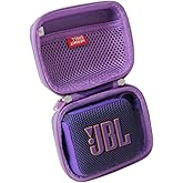 Hermitshell Hard Travel Case for JBL Go 4 - Ultra-Portable Bluetooth Speaker (Purple, Case for JBL GO 4)