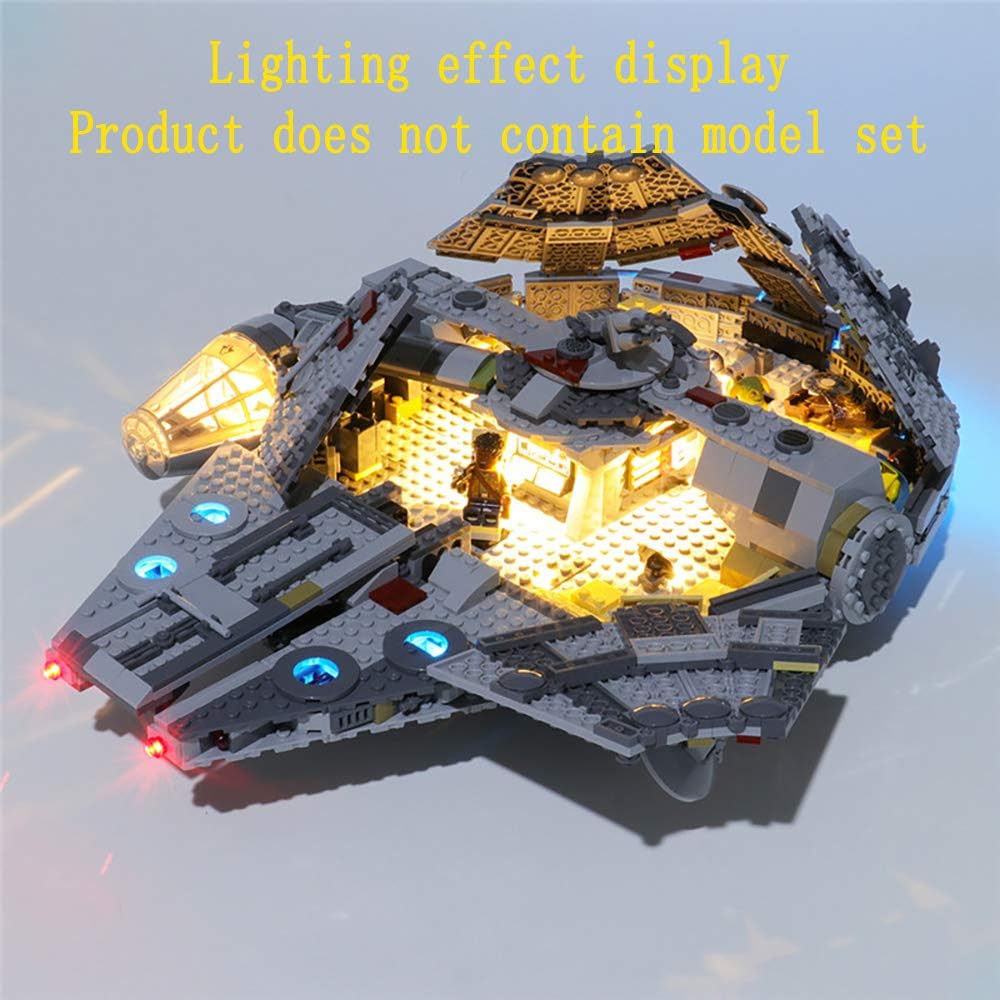 GEAMENT Light Kit Compatible with LEGO Star Wars Millennium Falcon 2019 - for 75257 Starship Model (Building Set Not Included) - Image 4