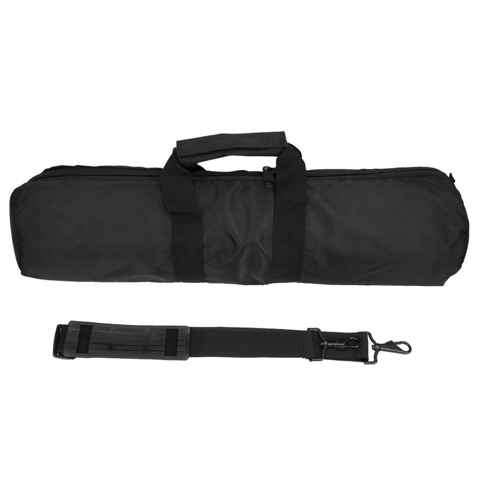 Akozon Tripod Carrying Case, Black Nylon Thicken Tripod Bag Camera Video Carry Case Shoulder Carrying Bags Portable Pouch Photography Equipment with Shoulder Strap for Light Stands Tripod (55x12cm)