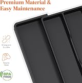 Lifewit Utensil Drawer Organiser Extendable Cutlery Tray Black view 6