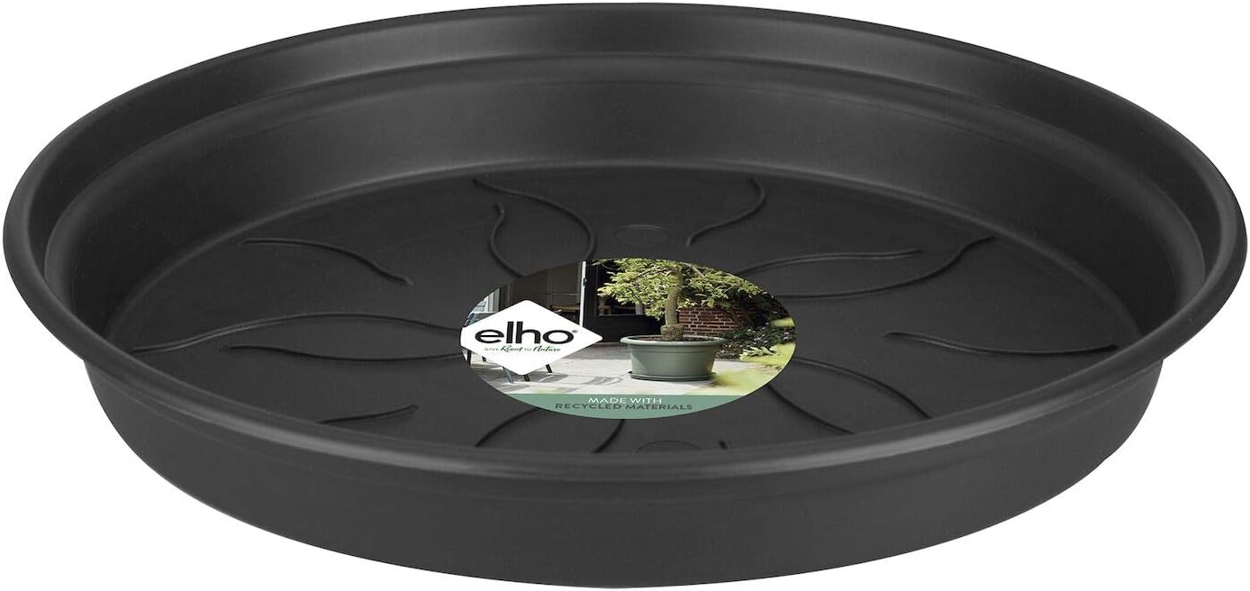 Elho Green Basics Saucer 10 Living Black Indoor & Outdoor Ø 10.1