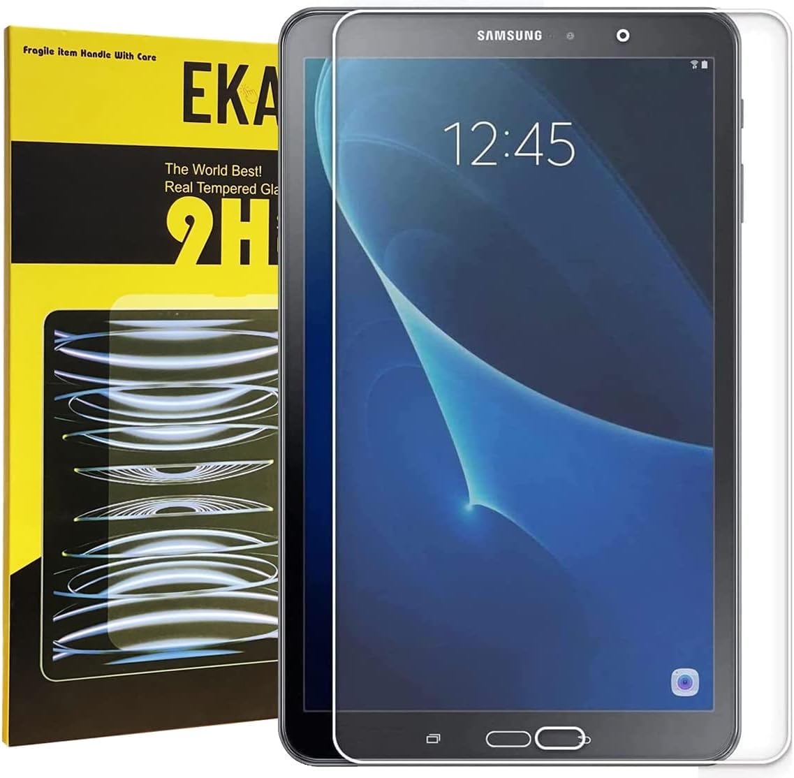 Samsung Galaxy Tab A 10.1 (SM-T580) Screen Protector - Samsung Galaxy Tab A 10.1 Inch (SM-T580 / SM-T581 / SM-T585) Tempered Glass High Definition / Bubble Free Screen Protector Guard Cover