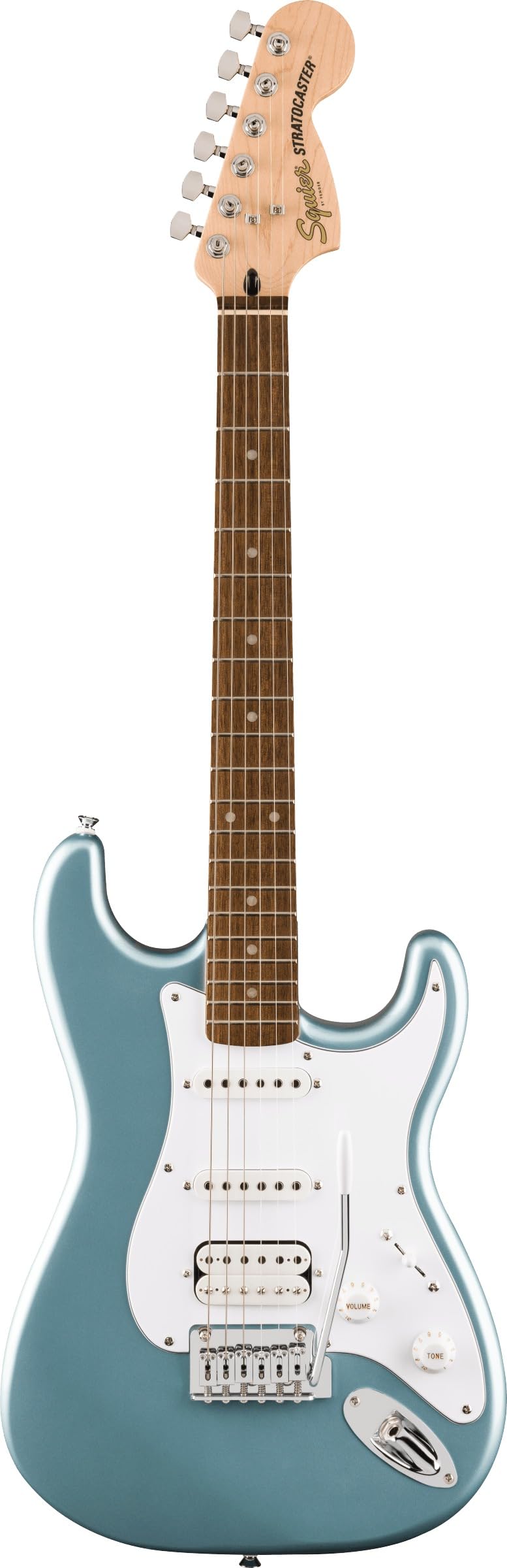 Squier de Fender Affinity Stratocaster Jr. HSS Azul Hielo Metálico