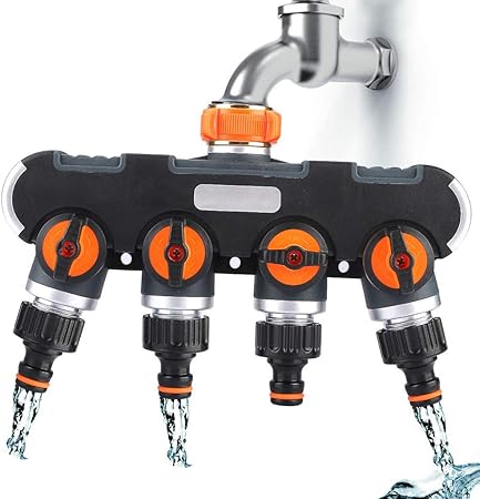 Amazon Com Sdoveb 4 Way Hose Splitter Outdoor Faucet Four