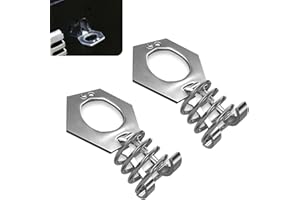 Sumjig 2 PCS RV Water Heater Cam Lock, 1.5" Stainless Steel Rustproof Durable Water Heater Detachable Accessories, Water Heater Cover Latch Fastener Replacement, Universal for RVs Campers (Silver)