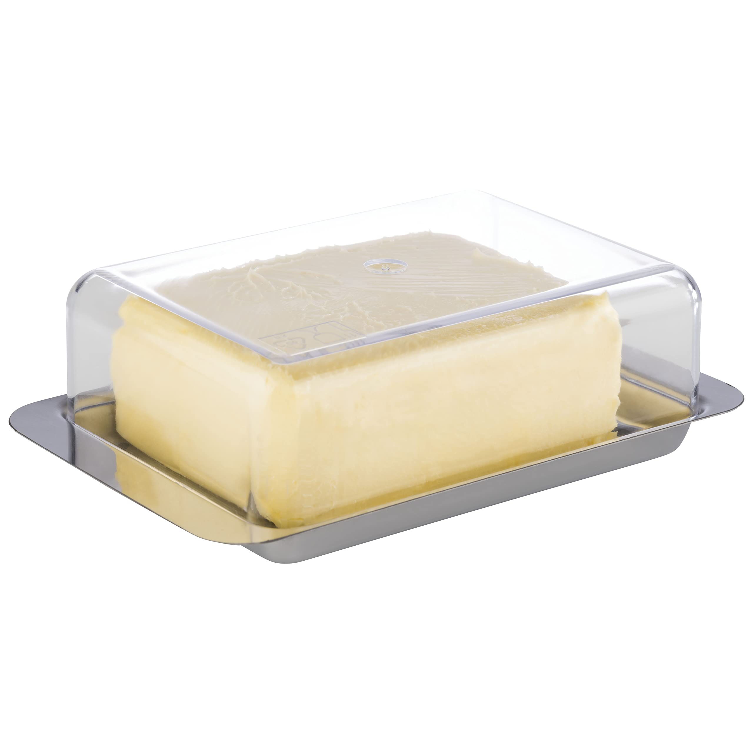 APS Stainless Steel Butter Dish - Durable, Rustproof 250g Container from German Brand