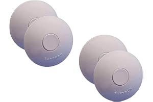 SAFTRON ASC-W Weatherproof Durable Compact Swimming Pool Ladder and Polymer Railing Anchor Socket Cover Shields, White (4 Pack)