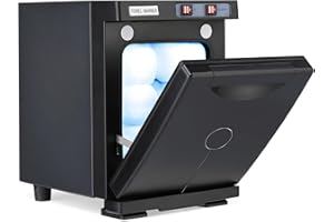 Pinikuyiro Hot Towel Warmer Salon Towel Hot Cabinet for Facials Barber Esthetician, Spa Beauty Tattoo Massage Manicure Equipment (5 L-Black)