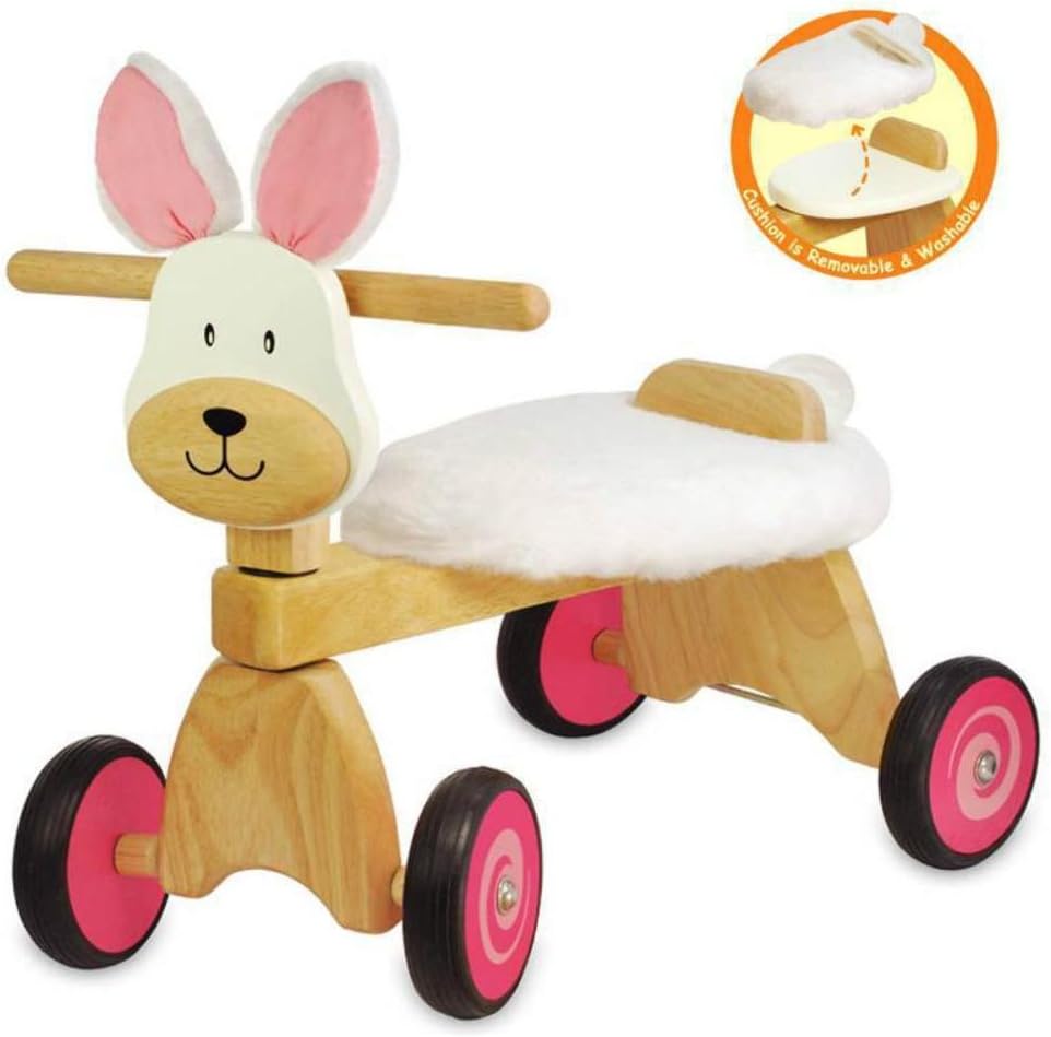 Ride-on Rabbit made of solid rubberwood – BigaMart