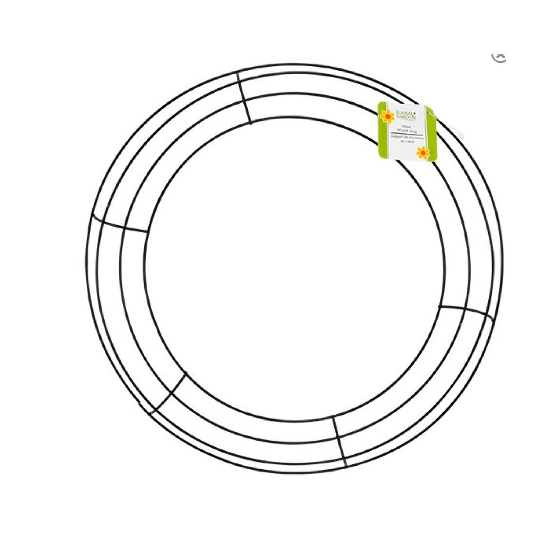 Floral Garden Wreath Form 2 Pack 8 Inch