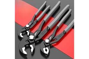 Groove Joint Pump Plier, Industrial Grade Steel Comfort Grip, Straight Jaw for Home Repair, Gripping Bolts, Pipes, and Fittin