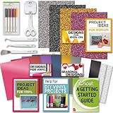 Cricut Tools Bundle Beginner Cricut Guide, Vinyl Pack, Basic Tools and Cricut Explore Fine Point Pens