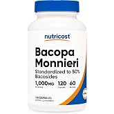 Nutricost Bacopa Monnieri 1,000mg, 120 Capsules, 60 Servings, Gluten Free | GMO-Free, Vegetarian Friendly