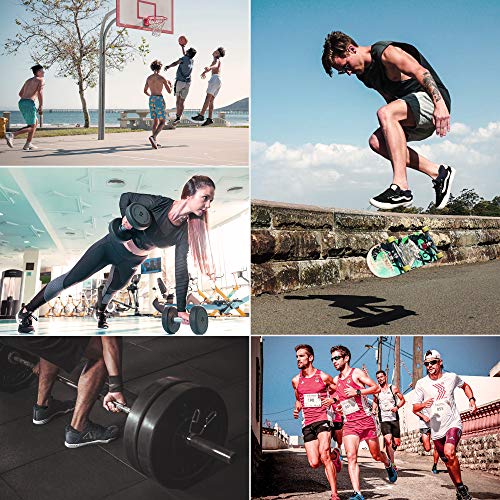 Gozlu-Calcetines-Tobilleros-Hombre-5-Pares-Calcetines-Antiampollas-Deporte-Ventilacion-Transpirable-Soporte-Del-Arco-Algodon-para-RunningTrekking-Camping-Senderismo-Negro-Talla-41-46