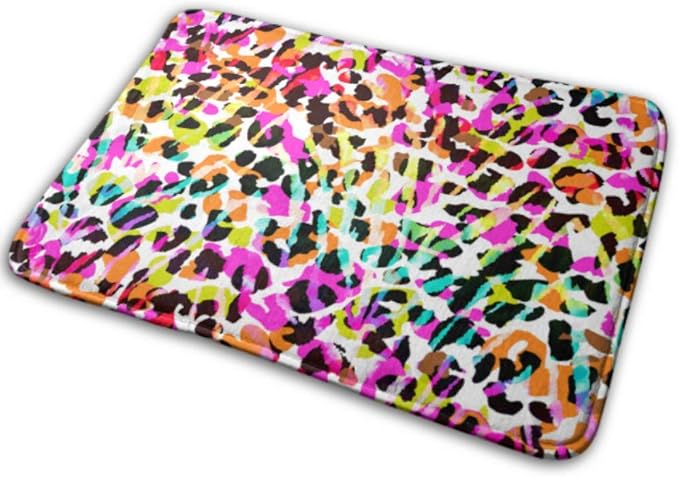 Alfombrillas Colores Brillantes Animales de Leopardo Alfombra de baño