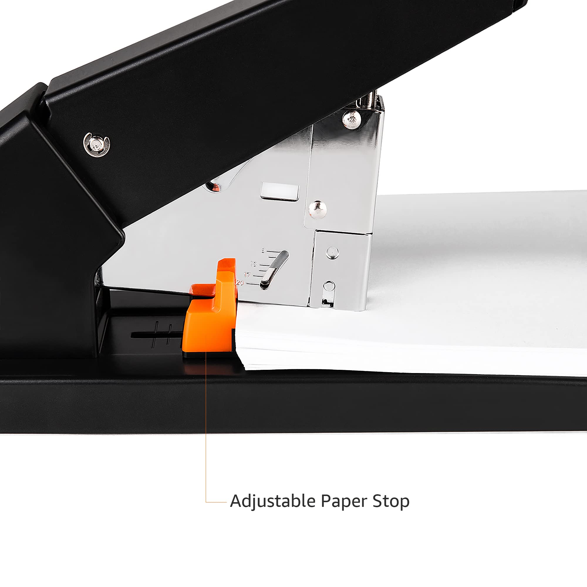 Amazon Basics Heavy Duty Industrial Office Stapler High Capacity, Long Arm, 1000 Staples, 210