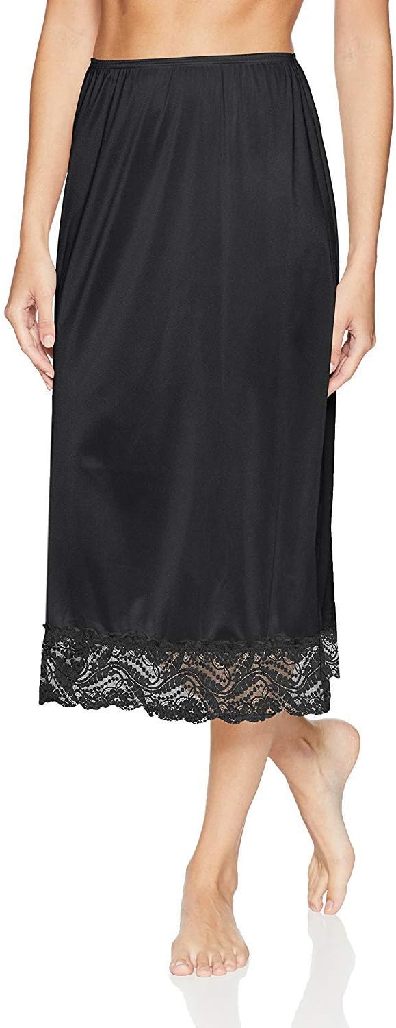 Under Moments Maxi, Half Slip Vintage Style 27" & 32" with All Around Lace