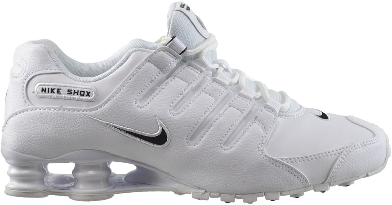 nike shox white and black