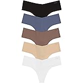 Victoria's Secret PINK Women's No Show Thong Underwear, Panties for Women, Multi Pack (XS-XXL)