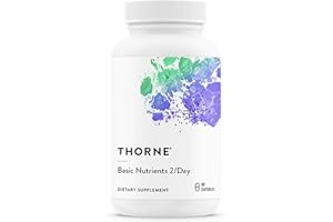 THORNE - Basic Nutrients 2/Day - Comprehensive Daily Multivitamin with Optimal Bioavailability - Vitamin & Mineral Formula - Gluten, Dairy & Soy-Free - 60 Capsules - 30 Servings