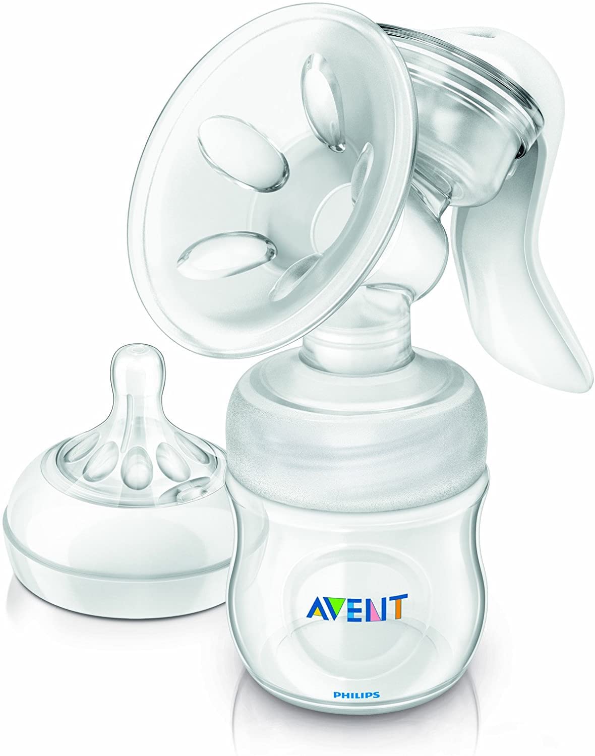 Avent Natural Comfort Manual Breast Pump with Bottle - 125 ml